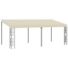 vidaXL Pavilion Perete Crem 3 x 6 m Poliester, Copertina Protectie Solara, Foisor Gradina Umbra Terasa