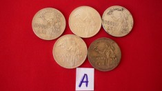 100000 LEI 1946 ARGINT LOT 5 BUC (A)