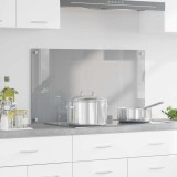 VidaXL Contrablat bucătărie gri deschis 90x50x0.6 cm sticlă securizată