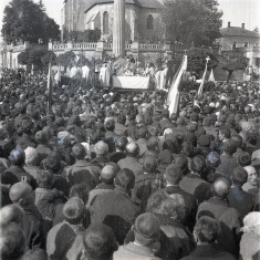 HST 296S Negativ pe celuloid episcop Iuliu Hossu la Dej anii 1930