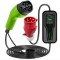 &Icirc;ncărcător mobil Qoltec pentru EV cu reglare 2-&icirc;n-1 tip2 | 7kW | 230V | CEE 3 PIN | LCD | Portabil | Wallbox | 5m