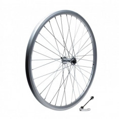 Roata fata dubla bicicleta 26, quick release, Kolo, culoare argintie PB Cod:AWR2622