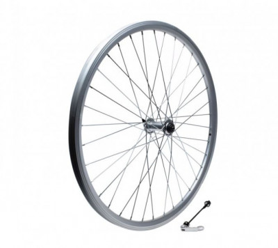 Roata fata dubla bicicleta 26, quick release, Kolo, culoare argintie PB Cod:AWR2622 foto