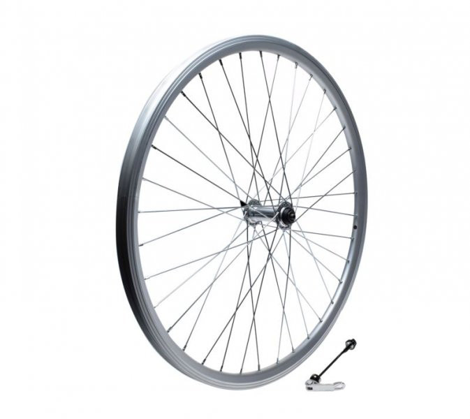 Roata fata dubla bicicleta 26, quick release, Kolo, culoare argintie PB Cod:AWR2622