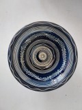 Farfurie ceramica traditionala romaneasca - Sitar Baia Mare, semnata, 8cm inaltime x 20cm diametru