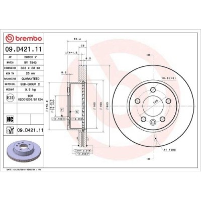 Set disc frana Man Tge Box 02.17-, Tge Bus 02.17-, Tge (Uz) 11.16-; Vw Crafter Box (Sy Sx) 09.16-, Crafter Bus (Syi Syj) 09.16-, Crafter (Sz) 11.16-, foto