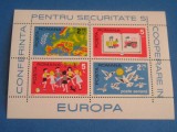 M1 TX4 4 - 1975 - Conferinta pentru securitate Helsinki - bloc de patru dantelat, Copii, Nestampilat