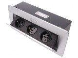 Prelungitor 3 Prize Argintiu 16A 2500W IP20