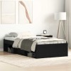 VidaXL Cadru pat fără saltea Stejar negru 90x190 cm Lemn prelucrat 3329331