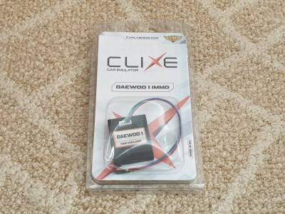 Emulator Clixe Daewoo 1 - IMMO OFF white-red, blue socket Motorola HC11F1 foto