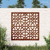 vidaXL Decor perete de grădină 55x55 cm, design maur, oțel Corten 824478