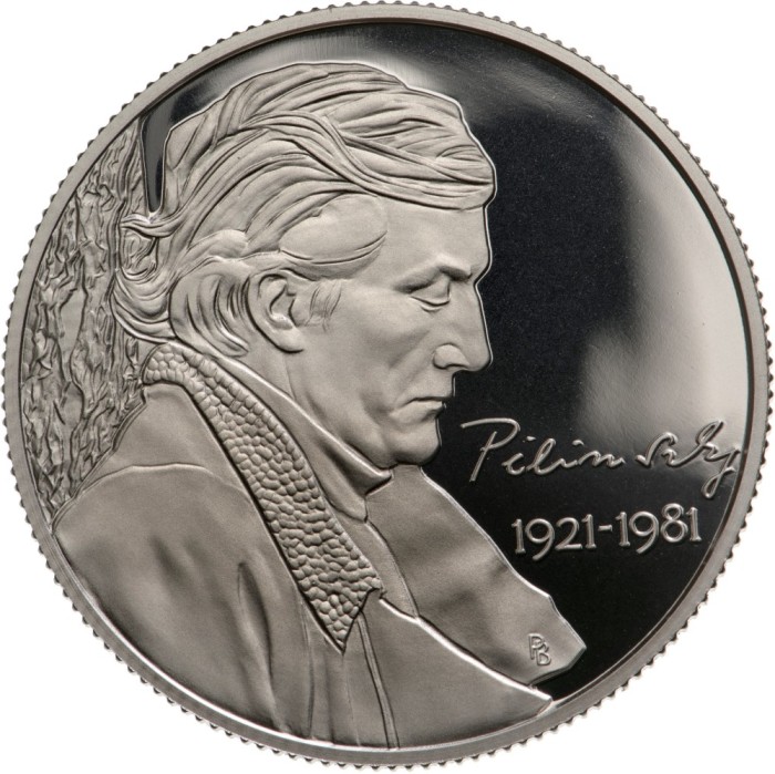 Ungaria 10 000 Forint 2021 Pilinszky J&aacute;nos Proof.