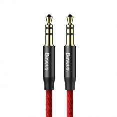 Cablu Audio Baseus Yiven Jack 3.5mm la Jack 3.5mm 1.5m Rosu / Negru foto