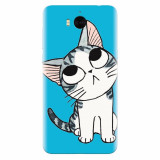 Husa silicon pentru Huawei Y6 2017, Cat Lovely Cartoon
