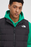 The North Face vesta de puf barbati, culoarea negru