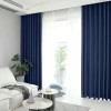Set draperie din catifea blackout cu rejansa transparenta cu ate pentru galerie, Madison, 150x270 cm, densitate 700 g/ml, Black Pearl, 2 buc