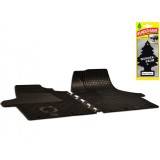 Set Covorase Auto Cauciuc Umbrella Pentru Volkswagen T5 (2003-2010) , 2Pcs + Odorizant Auto Bradut Wunder-Baum Black Ice