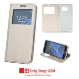 Husa Flip Carte Smart Look Samsung G975 Galaxy S10 Plus Gold