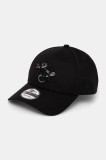 New Era șapcă de baseball din bumbac culoarea negru, cu imprimeu, 60595224