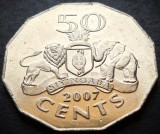 Cumpara ieftin Moneda exotica 50 CENTI - Republica ESWATINI, anul 2007 * cod 241 = UNC, Africa