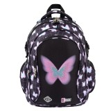 Ghiozdan cu 4 compartimente, St Majewski, St. Right Pastel Butterfly, 43 cm
