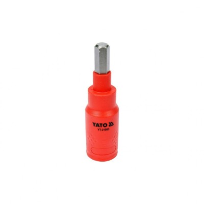 Bit hex 8 x 75 mm cu adaptor 3/8&amp;quot; vde Yato YT-21083 foto