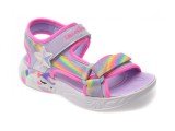 Cumpara ieftin Sandale SKECHERS mov, UNICORN DREAMS, din material textil