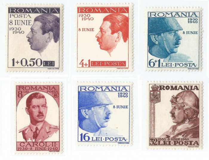 Romania, LP 139/1940, Carol II - 10 ani de domnie, MNH