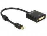 Adaptor mini Displayport la DVI T-M 1.2 4K Activ Negru, Delock 62603