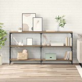 vidaXL Masă de consolă stejar artizanal 156 x 28 x 80,5 cm 882785
