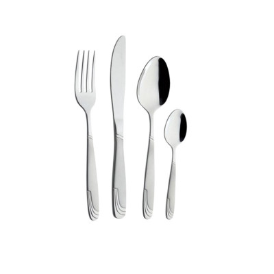 Set tacamuri Zephyr, 84 piese, inox, Argintiu foto