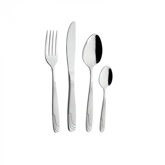 Set tacamuri Zephyr, 84 piese, inox, Argintiu