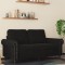 vidaXL Canapea cu 2 locuri, negru, 120 cm, catifea 359524