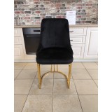 SCAUN MADISON NEGRU CU AURIU