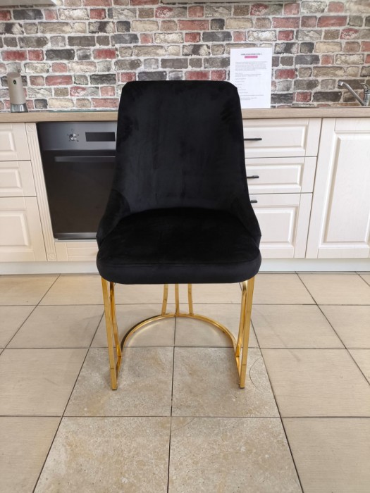 SCAUN MADISON NEGRU CU AURIU