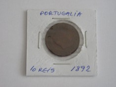 C50 - Moneda foarte veche - Portugalia ante euro - 10 reis - 1892