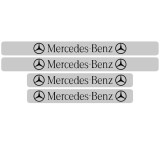 Set 4 protectii praguri auto, autoadezive Mercedes Benz, Negru