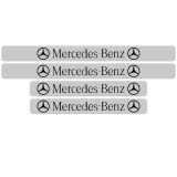 Set 4 protectii praguri auto, autoadezive Mercedes Benz, Negru