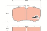 TRW GDB1535 COTEC set placute frana,frana disc
