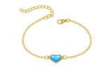 Cumpara ieftin Bratara reglabila Blue Heart