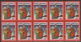 1932 SUA - Bloc de10 vignete de Craciun + Campanie Anti Tuberculoza, TBC, Medical, Nestampilat