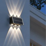 Aplica LED Exterior Solaris, 6 Surse de lumina, Lumina Calda, Negru ModernLight Concept