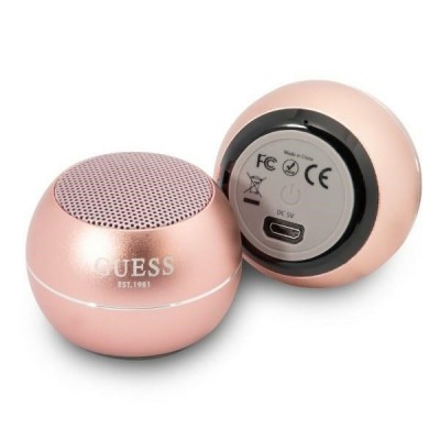 Mini boxa portabila wireless Bluetooth Guess GUWSALGEP, roz foto