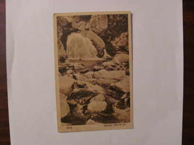 GE - Ilustrata veche GORJ &amp;quot;Cascada Vai de Ei&amp;quot; interbelica scrisa dar necirculata foto