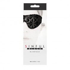 Masca Sinful Blindfold, Negru foto