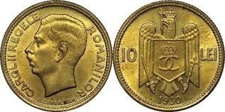 Romania 1930 - 10 lei Carol II, Londra, aUNC foto