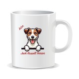 Cana personalizata cu mesaje pentru iubitorii de caini, Ador Jack Russel Terrier