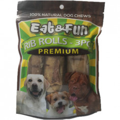 Eat-Fun Dog Recompense Rib Rolls 275gr, coaste de vita foto