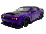 Macheta Dodge SRT Hellcat mov 1:32 &ndash; Replica metal cu lumini, usi si capota functionale
