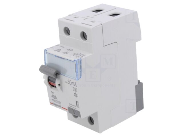 &Icirc;ntrerupător diferențial LEGRAND 40A 30mA 2 poli 400VAC P 302 40-30-A TX